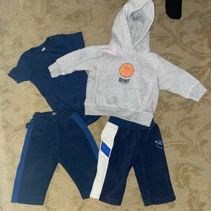 4 piece athletic lot 6-12 months